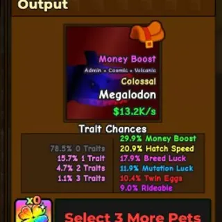 Colossal Megalodon 13.2K/s | Catch and Tame! | CHEAPER ✅