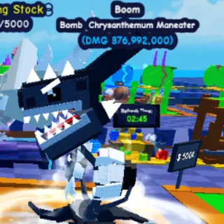 Bomb Chrysanthemum Maneater (⭐5) 300M++ DMG | Plant Brainrot Simulator | CHEAPEST ✅