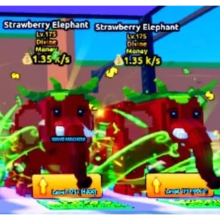 Strawberry Elephant Gold 1.35k/s level 175 🍓 Escape Tsunami For Brainrot