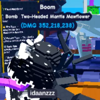 Two-headed Mantis Mawflower 300M++ DMG | Plant Brainrot Simulator | CHEAPEST ✅
