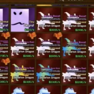 3x Colossal Skeleton Dragon for Money 200K/s ++ | Catch and Tame!