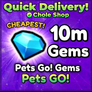 Pets Go Gems Pack 10M