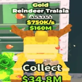 Gold Reindeer Tralala