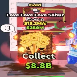 15.2M/s Love Love Love Sahur Chocco Trait
