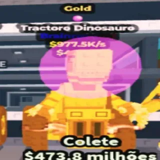 Gold Tractoro Dinosauro Bubble