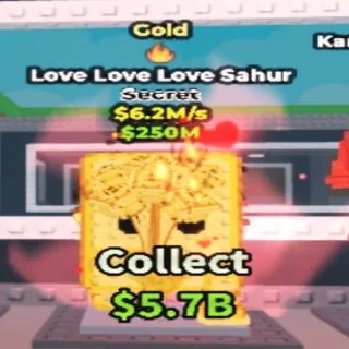 Gold Love Love Love Sahur Fire