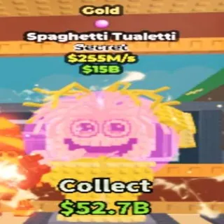 255M/s Gold Spaghetti Tualetti