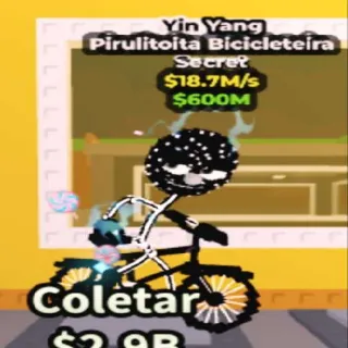 18.7M/s Yin Yang Pirulitoita Bicicleteira New Brainrot