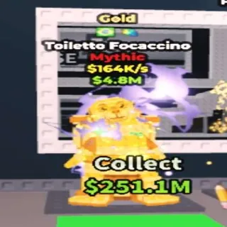 Gold Toiletto Focaccino 2 Traits