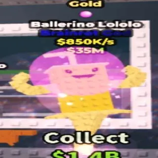 Gold Ballerino Lololo Bubble