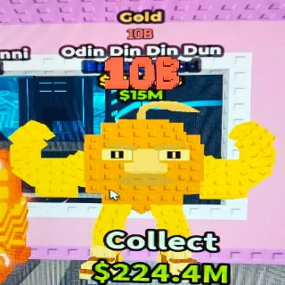 Gold Odin Din Din Dun Rare Mutation 10B