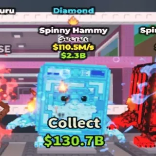 110.5M/s Diamond Spinny Hammy Fire