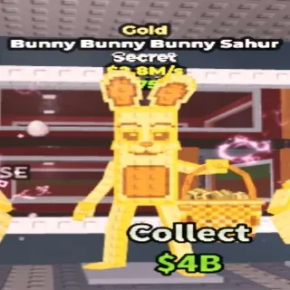 Gold Bunny Bunny Bunny Sahur