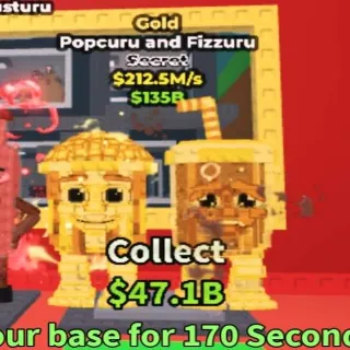 212.5M/s Gold Popcuru And Fizzuru