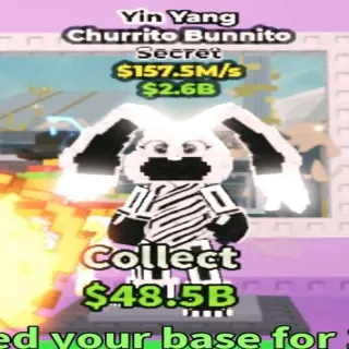 157.5M/s Yin Yang Churrito Bunnito