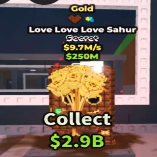 Gold Love Love Love Sahur Chocco Trait