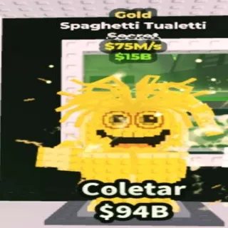 Gold Spaghetti Tualetti