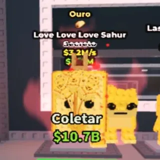 Gold Love Love Love Sahur Tacos