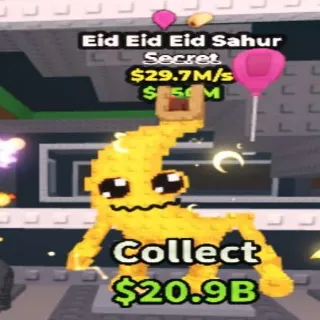 29.7M/s Eid Eid Eid Sahur Rare Mutation Ballon