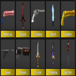 Weapon | X10 Vintage Set mm2 - Game Items - Gameflip