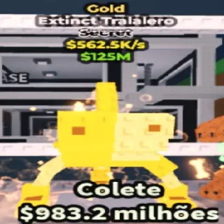 Gold Extinct Tralalero