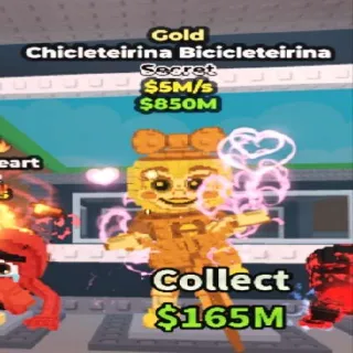Gold Chicleteirina Bicicleteirina