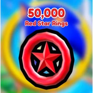 50,000 Red Star Rings - Sonic Speed Simulator