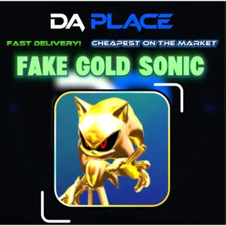 Fake Gold Sonic - Sonic Speed Simulator