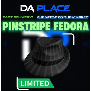 Pinstripe Fedora - Roblox Limiteds
