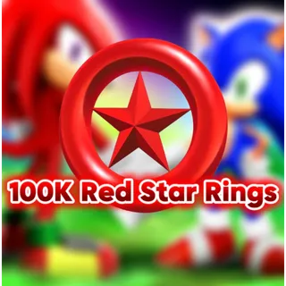 100,000 Red Star Rings - Sonic Speed Simulator