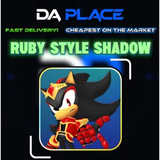 Ruby Style Shadow- Sonic Speed Simulator
