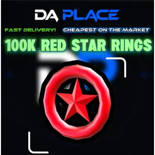 100,000 Red Star Rings - Sonic Speed Simulator