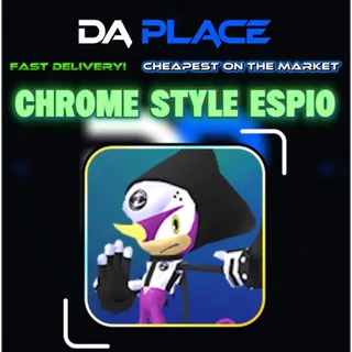 Limited Chrome Style Espio - Sonic Speed Simulator