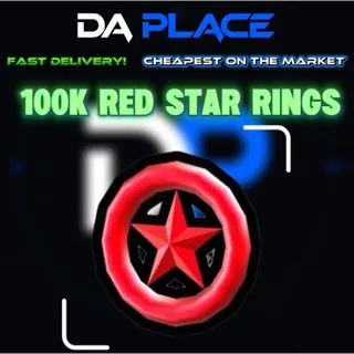 100,000 Red Star Rings - Sonic Speed Simulator