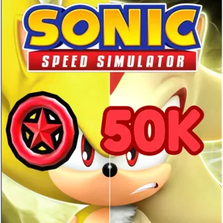 50,000 Red Star Rings - Sonic Speed Simulator