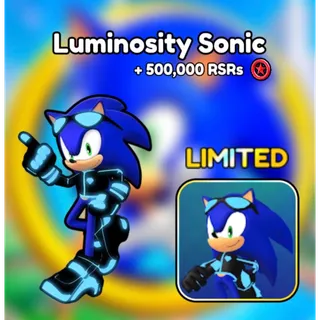 Luminosity Sonic + 500,000 Red Star Rings