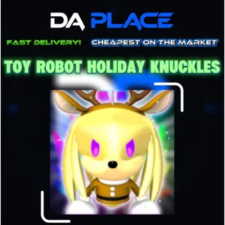 Toy Robot Holiday Knuckles Fast Friend 6 Star - Sonic Speed Simulator
