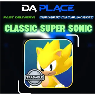 Classic Super Sonic - Sonic Speed Simulator