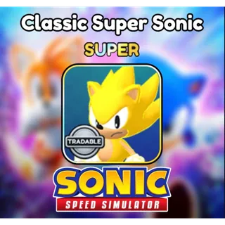 Classic Super Sonic - Sonic Speed Simulator