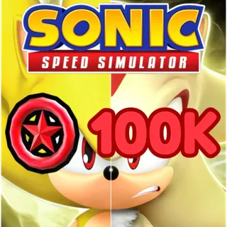 100,000 Red Star Rings - Sonic Speed Simulator