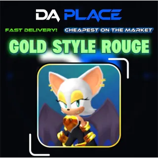 Limited Gold Style Rouge - Sonic Speed Simulator