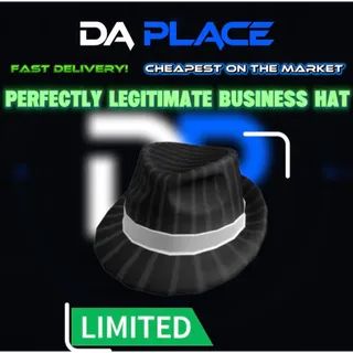 Perfectly Legitimate Business Hat - Roblox Limiteds
