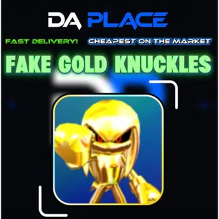 Fake Gold Knuckles - Sonic Speed Simulator