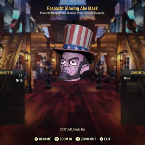 Glowing Abe Mask