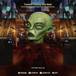 Glowing Alien Mask