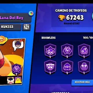 Brawl Stars, 67k Trophies. Cheap Account! More details at description.