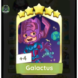 Monopoly Go Golden Blitz 5 Star Sticker Card Galactus Set 15