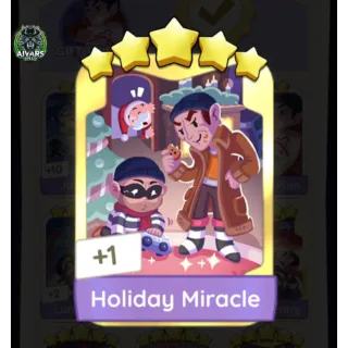 Monopoly Go Golden Blitz 5 ⭐ Sticker Card Holiday Miracle Set 12