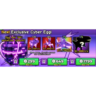 Catch and Tame Cyber egg x10