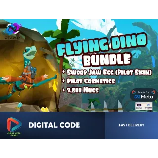 🦖 UG VR - Flying Dino Bundle - Official Meta Quest Code - Pilot Skin + 7.5k Nugs! 🚁